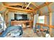 Organized shed interior, featuring ample workspace and tool storage at 18375 Lamont Ave, Port Charlotte, FL 33948