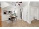 Bright office space with natural light, a desk, and easy access to a full bathroom at 186 Portofino Dr, Nokomis, FL 34275
