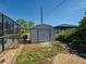 Exterior view of a functional shed offering additional storage space in the backyard at 2194 Abalom St, Punta Gorda, FL 33980