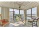 Charming balcony with seating area provides stunning city views, perfect for relaxing and entertaining at 232 Saint Augustine Ave # 701, Venice, FL 34285