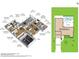 Detailed floor plan displaying the layout of the house, including the location of rooms and garage at 269 Mark Twain Ln, Rotonda West, FL 33947