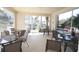 Outdoor common area with tables and chairs, ideal for gatherings and socializing at 320 Clearbrook Cir # 203, Venice, FL 34292