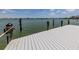 Waterfront property featuring a private dock with stunning water views at 333 Sunrise Dr, Nokomis, FL 34275