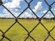 View of a soccer field, behind a chain link fence at 3588 Erie Ct, North Port, FL 34287