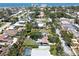 Aerial view of the property highlighting its location and neighborhood amenities at 413 Valencia Rd, Venice, FL 34285