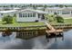 Waterfront home with a private dock, perfect for enjoying scenic views and outdoor activities at 700 Blackburn Blvd, North Port, FL 34287