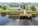 Waterfront home with a private dock, perfect for enjoying scenic views and outdoor activities at 700 Blackburn Blvd, North Port, FL 34287