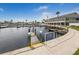 Picturesque marina with boat slips ready for residents to dock their vessels at Harbor Cove at 700 Blackburn Blvd, North Port, FL 34287