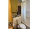 Small bathroom with a toilet and shower at 834 Cervina S Dr, Venice, FL 34285