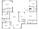 Detailed floor plan illustrating layout of home, including rooms and dimensions at 838 Carnoustie Dr, Venice, FL 34293