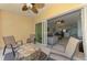 Screened patio with view to living area at 8409 Placida Rd # 206, Placida, FL 33946