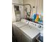 Functional laundry room with washer and dryer units ready for use at 868 Baveno Dr, Venice, FL 34285