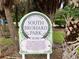 City of Venice South Brohard Park sign established in 1998 at 9118 Coachman Dr, Venice, FL 34293
