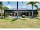The expansive backyard features a pool at 915 S Doral Ln, Venice, FL 34293