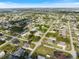 Aerial view of a residential neighborhood showcasing the location of the property with a green marker at 9277 Saint Catherine Ave, Englewood, FL 34224