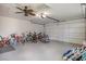 Garage interior with ample storage, offering practical space for equipment and organized utility at 9277 Saint Catherine Ave, Englewood, FL 34224