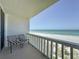 Balcony view offers beach front access, turquoise waters, and direct beach front access for enjoyment at 1100 Tarpon Center Dr # 503 5C, Venice, FL 34285