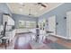 The game room featuring a ping pong table, plenty of cabinet space, and natural light at 11103 Batello Dr, Venice, FL 34292