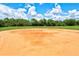 Empty community baseball field ready for play on a sunny day at 11986 Granite Woods Loop, Venice, FL 34292