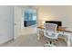 Office space with open doorway view of living room at 12390 Wellen Golf St # 203, Venice, FL 34293