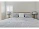 Bedroom featuring a grey comforter with decorative lamps at 15336 Spanish Point Dr, Port Charlotte, FL 33981