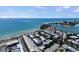 Beautiful aerial view featuring the community, beach and sparkling ocean waters at 1555 Tarpon Center Dr # G 235, Venice, FL 34285