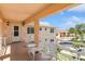 Cozy balcony featuring white furniture, offering a relaxing outdoor space with scenic views at 200 The Esplanade N # C19, Venice, FL 34285