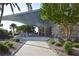 Outdoor restaurant seating area with a shady patio at 200 The Esplanade N # C19, Venice, FL 34285