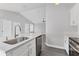 A kitchen featuring a marble island, an open floor plan and stainless steel appliances at 711 Brenton Leaf Dr, Ruskin, FL 33570