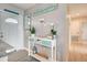 Stylish entryway with elegant decor and modern accents at 7505 Wexford St, North Port, FL 34287