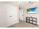 Neutral bedroom with a large closet and a flat screen television at 12617 Oak Hill Way, Parrish, FL 34219