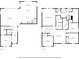 Detailed two-story floor plan showcasing the layout of the home at 12617 Oak Hill Way, Parrish, FL 34219