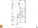 Functional floorplan shows room placements with a foyer, living room, kitchen and primary bedroom at 157 Tampa E Ave # 305, Venice, FL 34285