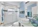 Recently updated bathroom with walk-in shower and new fixtures at 2445 Apache St, Sarasota, FL 34231