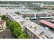 Aerial view displaying a beautiful community with access to docks and waterways at 250 Santa Maria St # 314, Venice, FL 34285