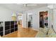 View of bedroom with access to the bathroom, laundry and kitchen space with plenty of storage at 250 Santa Maria St # 314, Venice, FL 34285