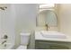 Renovated bathroom with modern vanity, updated fixtures, and shower at 2718 Orchid Oaks Dr # C-202, Sarasota, FL 34239