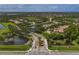 Aerial view of community with waterways and lush landscaping at 4308 Via Del Santi, Venice, FL 34293