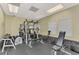 Community gym with weight machines, adjustable benches, free weights, and mirrors at 5459 Bentgrass Dr # 2-304, Sarasota, FL 34235