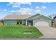 Beautiful single-story home with a well-maintained lawn, tidy landscaping, and an attached garage at 5828 Lincoln Rd, Venice, FL 34293