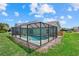 Enjoy this home's screened-in pool, perfect for relaxation and entertaining in a private backyard at 5828 Lincoln Rd, Venice, FL 34293