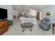 Open floor plan with living room, kitchen and breakfast nook at 609 Madrid Ave, Venice, FL 34285