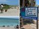 Dog park featuring sandy beach, signage, and dogs enjoying time in the water at 751 Capri Isles Blvd # 108, Venice, FL 34292