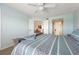 This cozy bedroom offers an open concept with a dining area and ensuite bathroom at 849 Wexford Blvd # 849, Venice, FL 34293