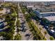Aerial view of Venice Ave with shops and tree-lined streets in Venice, Florida at 9917 Haze Dr, Venice, FL 34292