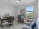 Functional home office with two work stations and view of the outside at 11970 Lovegrass St, Venice, FL 34293