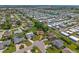 Wide aerial shot featuring a home in a residential area with scenic views of nearby waterways and lush vegetation at 1315 Pine Needle Rd, Venice, FL 34285