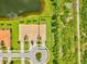 Overhead view showing backyard with adjacent water feature at 13913 Alafaya St, Venice, FL 34293