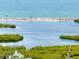 Scenic water view featuring lush mangroves and waterfront homes in the background at 1536 Porpoise Rd, Venice, FL 34293