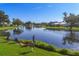 A beautiful pond for homeowners only to fish at 1614 Quail Lake Dr, Venice, FL 34293